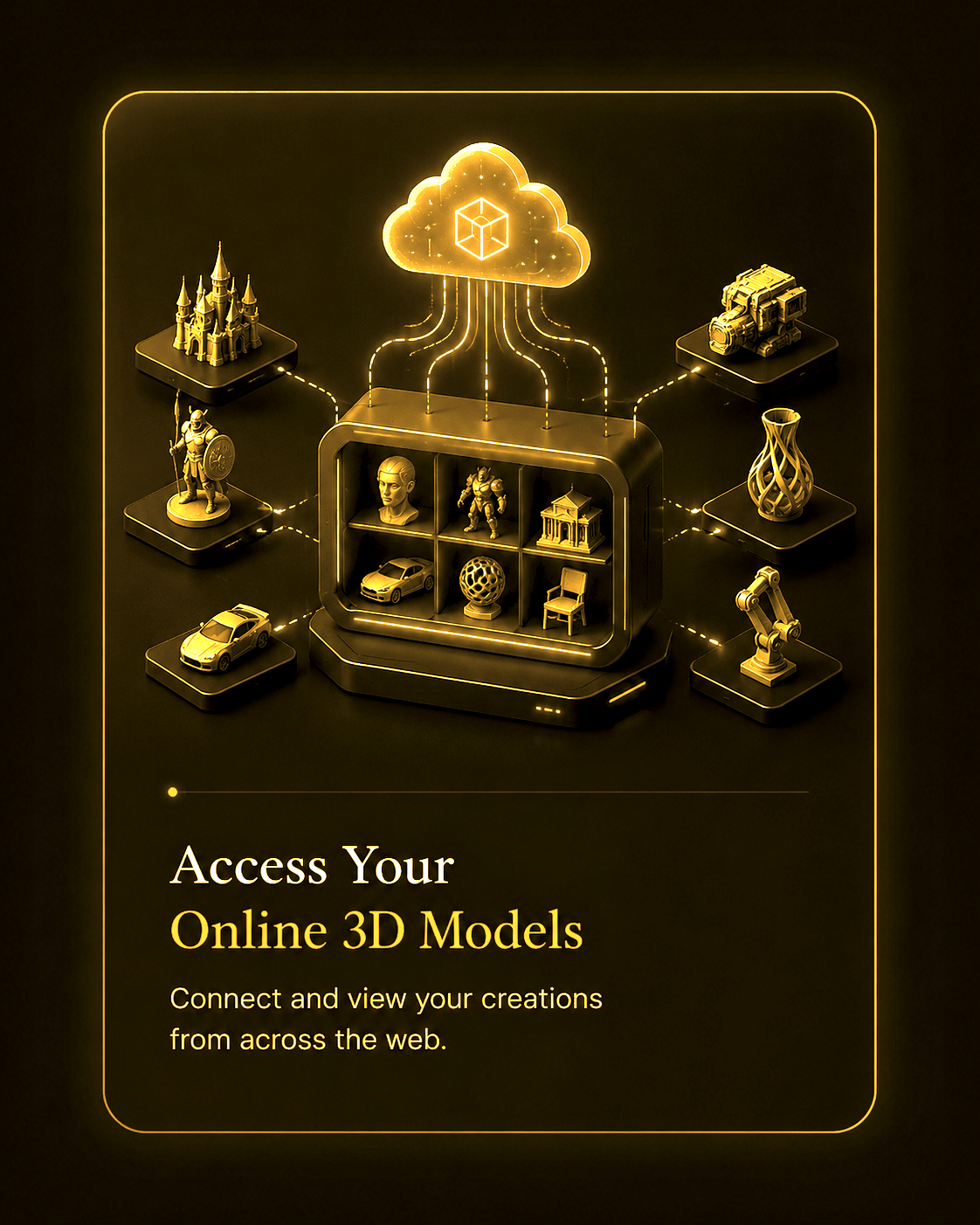Access all of your online 3D models from one connected library.